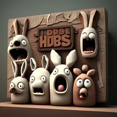 3D model Rabbids Heroes game (STL)